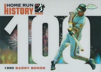 2005 Topps Chrome Updates & Highlights - Barry Bonds Home Run History Refractors #BB100 Barry Bonds Front
