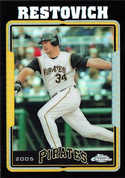 2005 Topps Chrome Updates & Highlights - Black Refractors #UH16 Michael Restovich Front