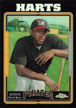2005 Topps Chrome Updates & Highlights - Black Refractors #UH139 Jeremy Harts Front