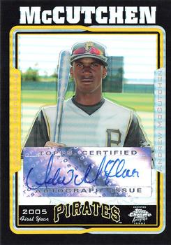 2005 Topps Chrome Updates & Highlights - Black Refractors #UH234 Andrew McCutchen Front