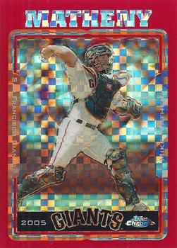 2005 Topps Chrome Updates & Highlights - Red X-Fractors #UH5 Mike Matheny Front