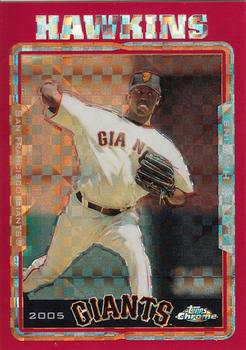 2005 Topps Chrome Updates & Highlights - Red X-Fractors #UH45 LaTroy Hawkins Front