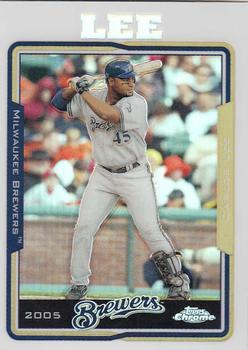 2005 Topps Chrome Updates & Highlights - Refractors #UH44 Carlos Lee Front
