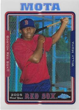 2005 Topps Chrome Updates & Highlights - Refractors #UH164 Willy Mota Front