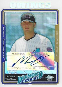 2005 Topps Chrome Updates & Highlights - Refractors #UH235 Micah Owings Front