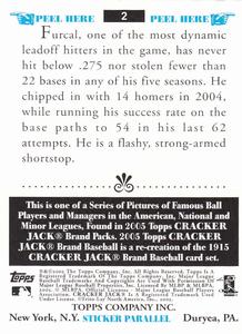 2005 Topps Cracker Jack - Mini Stickers #2 Rafael Furcal Back
