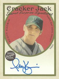 2005 Topps Cracker Jack - Secret Surprise Mini Autographs #SSA-SK Scott Kazmir Front