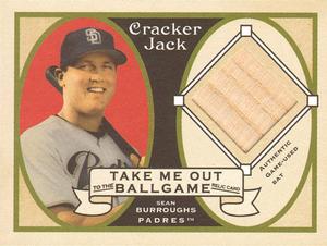 2005 Topps Cracker Jack - Take Me Out to the Ballgame Mini Relics #TO-SB Sean Burroughs Front