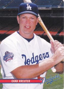 2002 Keebler Los Angeles Dodgers SGA #10 Chad Kreuter Front