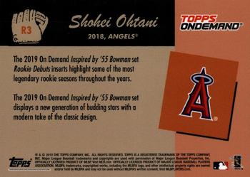 2019 Topps On-Demand Inspired by '55 Bowman - Rookie Debuts #R3 Shohei Ohtani Back