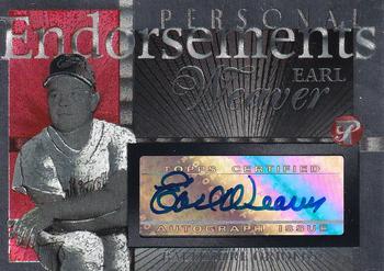 2005 Topps Pristine Legends - Personal Endorsements #PEA-EW Earl Weaver Front