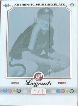 2005 Topps Pristine Legends - Printing Plates Cyan #64 Mike Scott Front