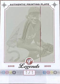 2005 Topps Pristine Legends - Printing Plates Yellow #64 Mike Scott Front