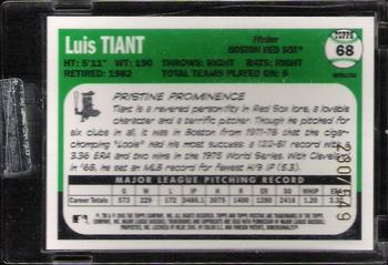 2005 Topps Pristine Legends - Refractors #68 Luis Tiant Back