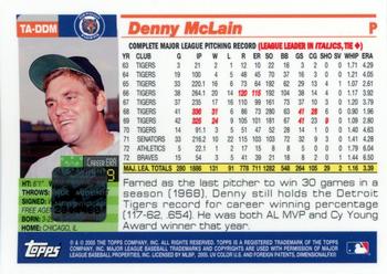 2005 Topps Retired Signature Edition - Autographs #TA-DDM Denny McLain Back