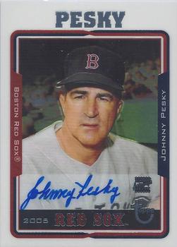 2005 Topps Retired Signature Edition - Autographs #TA-JMP Johnny Pesky Front