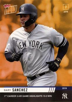 2019 Topps Now Road to Opening Day Bonus #ODB-3 Gary Sanchez Front