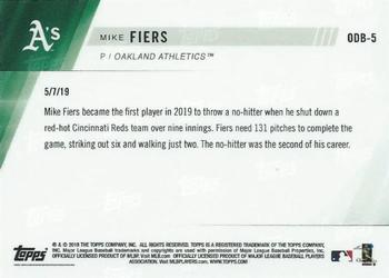 2019 Topps Now Road to Opening Day Bonus #ODB-5 Mike Fiers Back