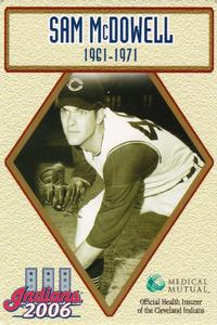 2006 Medical Mutual Cleveland Indians Hall of Fame #NNO Sam McDowell Front