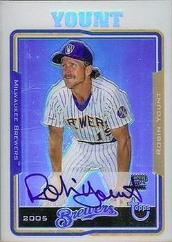 2005 Topps Retired Signature Edition - Autographs Refractors #TA-RY Robin Yount Front