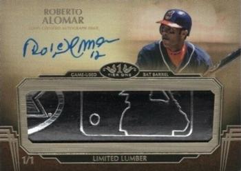 2019 Topps Tier One - Autographed Tier One Limited Lumber #TALL-RAL Roberto Alomar Front