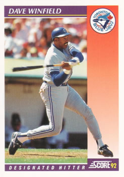 1992 Score Rookie & Traded #7T Dave Winfield Front