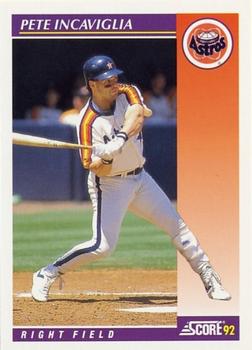 Texas Rangers' Pete Incaviglia Lot of (10) Baseball Cards