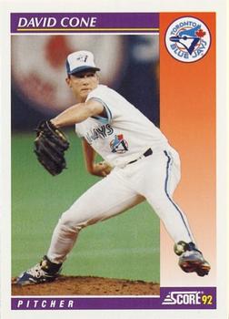 1992 Score Rookie & Traded #27T David Cone Front