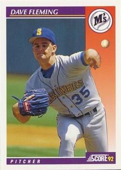 1992 Score Rookie & Traded #85T Dave Fleming Front