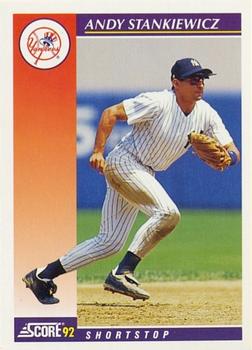 1992 Score Rookie & Traded #100T Andy Stankiewicz Front