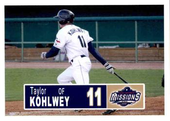 2018 Grandstand San Antonio Missions #13 Taylor Kohlwey Front