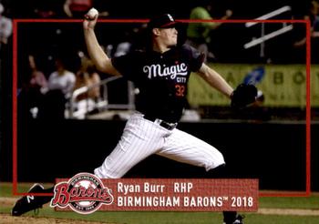 2018 Grandstand Birmingham Barons #NNO Ryan Burr Front