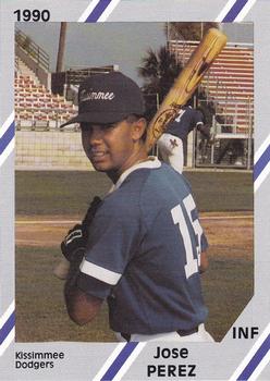 1990 Diamond Cards Kissimmee Dodgers #21 Jose Perez Front