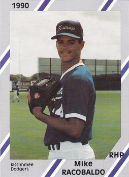 1990 Diamond Cards Kissimmee Dodgers #24 Mike Racobaldo Front