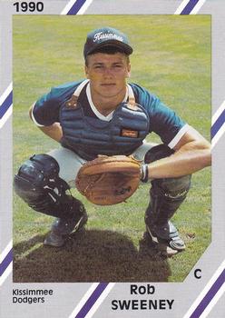 1990 Diamond Cards Kissimmee Dodgers #26 Rob Sweeney Front