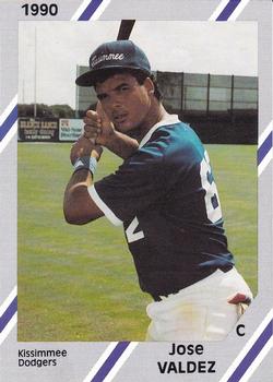 1990 Diamond Cards Kissimmee Dodgers #27 Jose Valdez Front