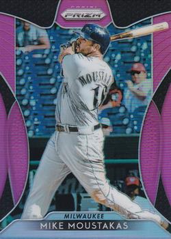 2019 Panini Prizm - Pink #124 Mike Moustakas Front
