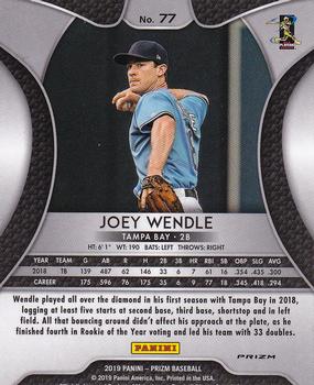 2019 Panini Prizm - Red, White, & Blue #77 Joey Wendle Back