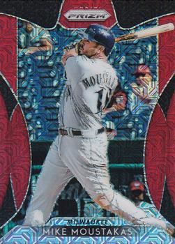 2019 Panini Prizm - Red Mojo #124 Mike Moustakas Front