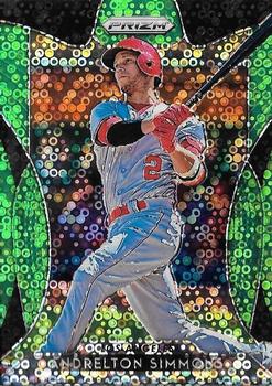2019 Panini Prizm - Lime Green Donut Circles #83 Andrelton Simmons Front