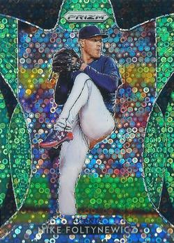 2019 Panini Prizm - Lime Green Donut Circles #186 Mike Foltynewicz Front