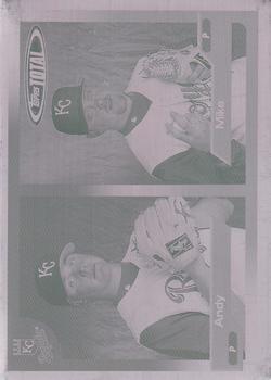 2005 Topps Total - Press Plates Front Magenta #664 Andy Sisco / Mike Wood Front