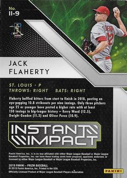 2019 Panini Prizm - Instant Impact #II-9 Jack Flaherty Back