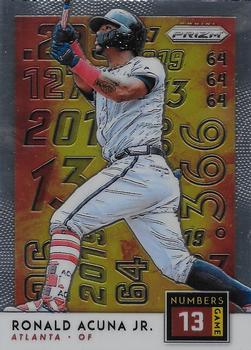 2019 Panini Prizm - Numbers Game #NG3 Ronald Acuna Jr. Front