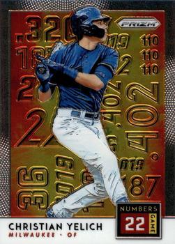 2019 Panini Prizm - Numbers Game #NG7 Christian Yelich Front