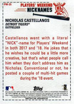 2019 Topps Big League - Players' Weekend Nicknames #PW-25 Nicholas Castellanos Back