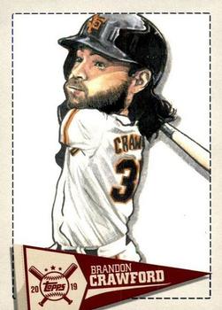 2019 Topps Big League - Star Caricature Reproductions #SCR-BC Brandon Crawford Front