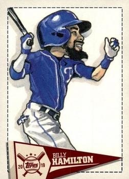 2019 Topps Big League - Star Caricature Reproductions #SCR-BH Billy Hamilton Front