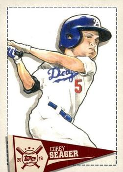 2019 Topps Big League - Star Caricature Reproductions #SCR-CS Corey Seager Front