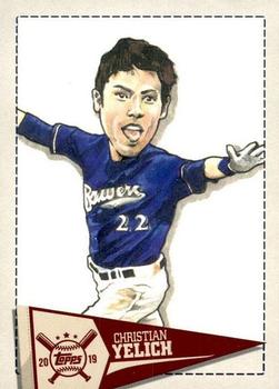 2019 Topps Big League - Star Caricature Reproductions #SCR-CY Christian Yelich Front